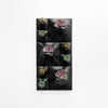 Large black Modern green wall art with colorful succulents. 